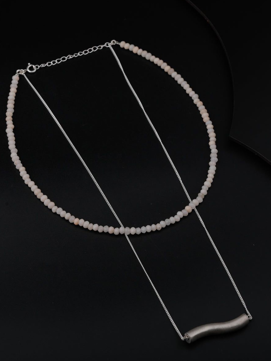 

House of Aadyaa Sterling Silver Oxidised Necklace