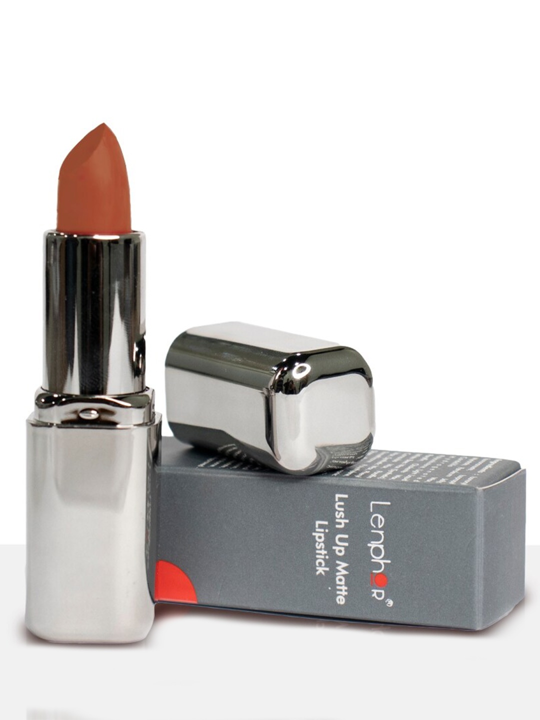 

Lenphor Lush Up Long Lasting Matte Lipstick with Shea Butter & Jojoba Oil - Brown Rust 15