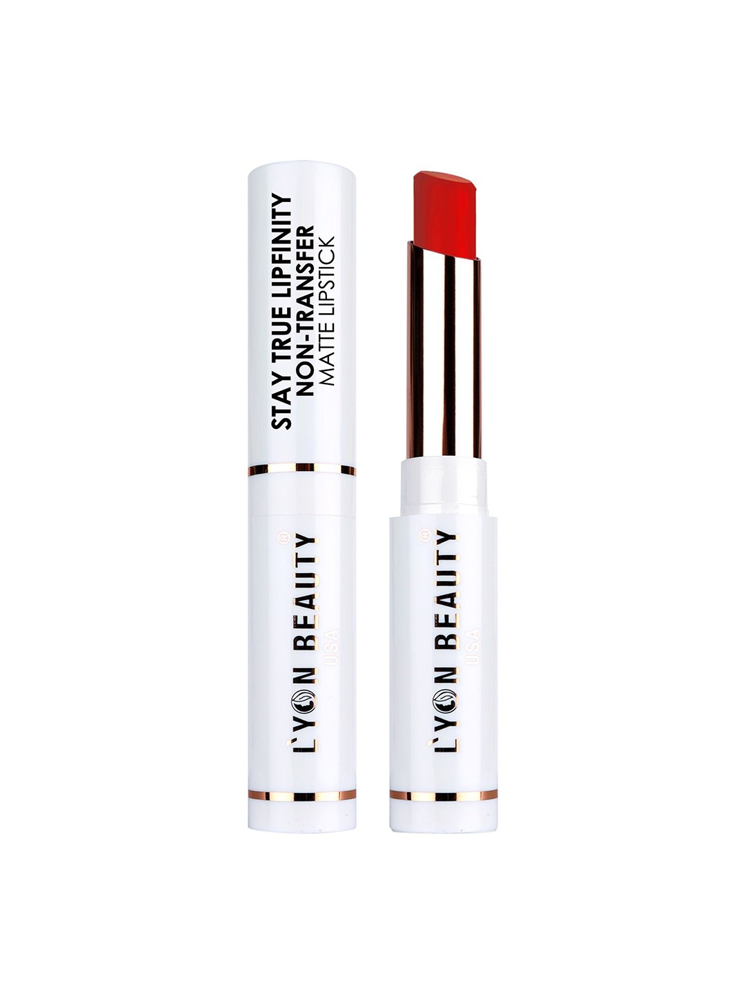 

Lyon Beauty USA Stay True Lipfinity Non-Transfer Matte Lipstick 2.3 gm- 11 Red Blossom