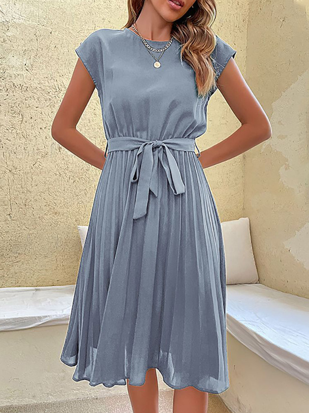 

StyleCast x Revolte A-Line Dress, Blue
