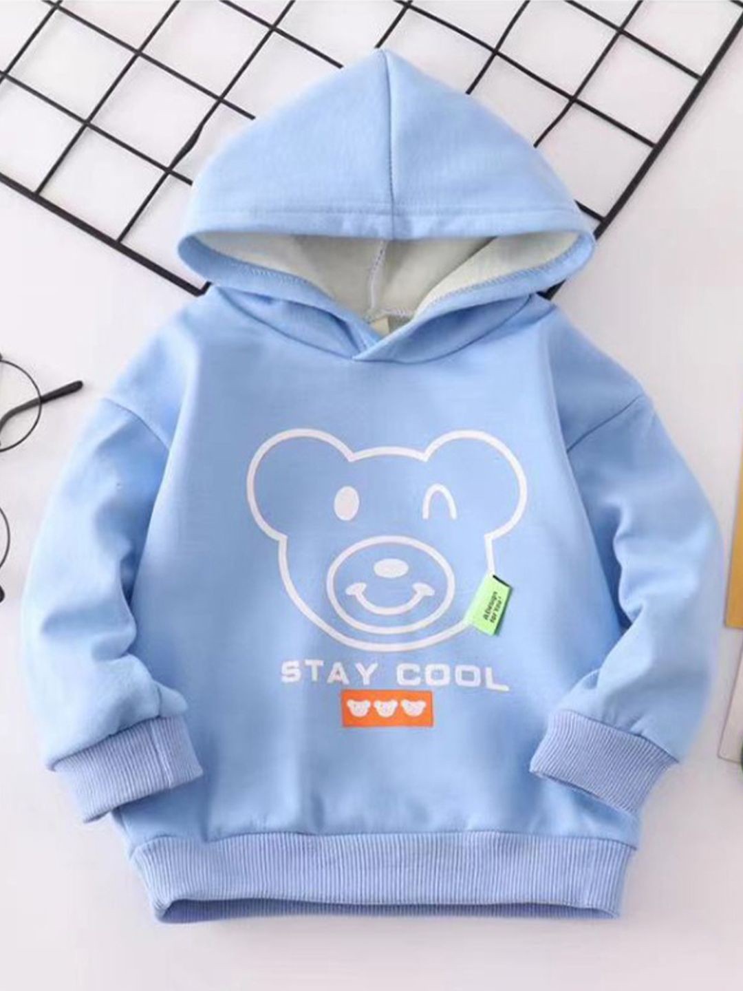 

Bold N Elegant Kids Printed Hooded Sweatshirt, Blue
