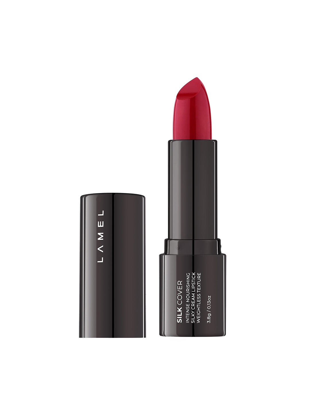 

LAMEL Silk Cover Intense Nourishing Weightless Silky Cream Lipstick - Dark Aura 408, Red