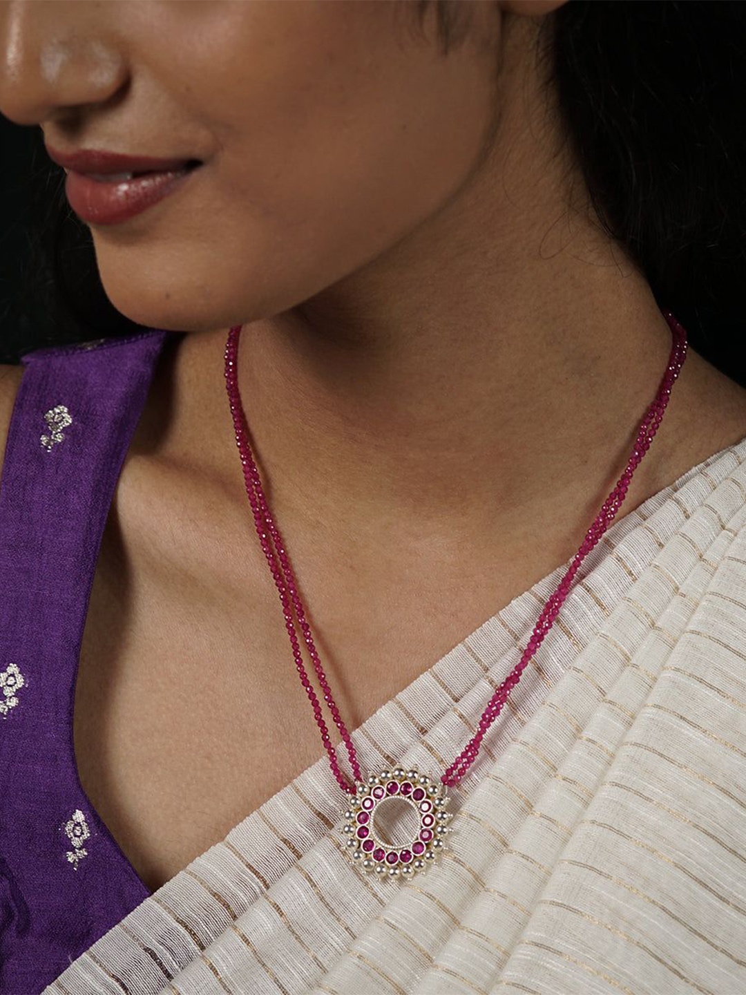 

House of Aadyaa Sterling Silver Necklace