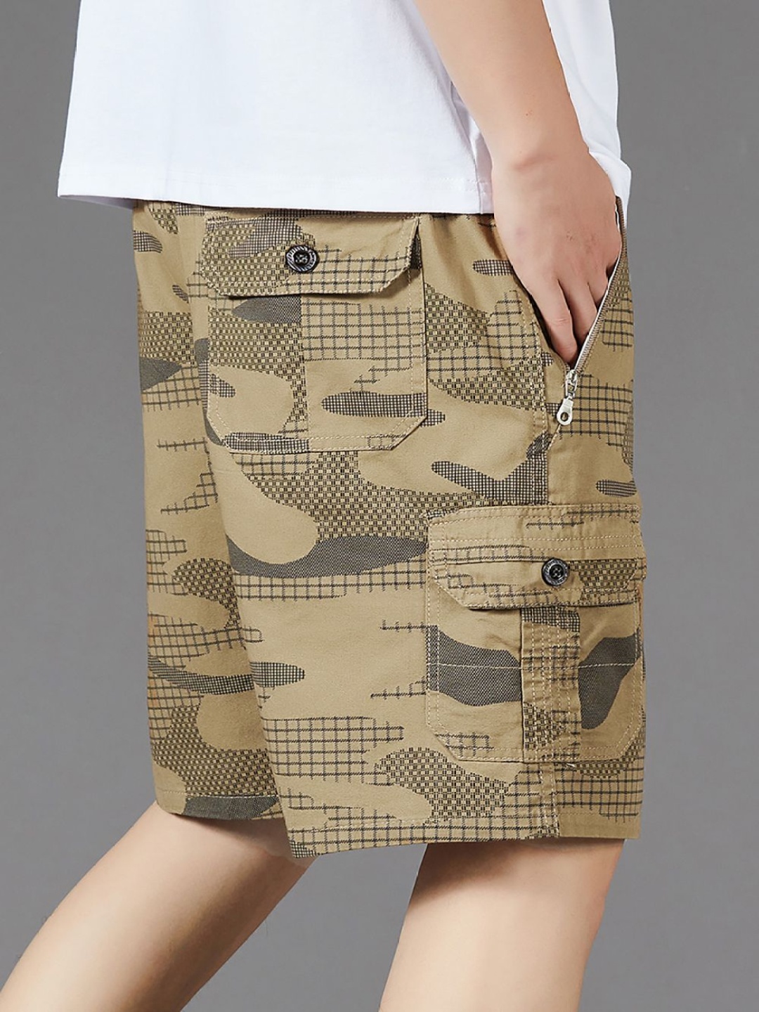 

StyleCast x Revolte Men Printed Cotton Shorts, Yellow
