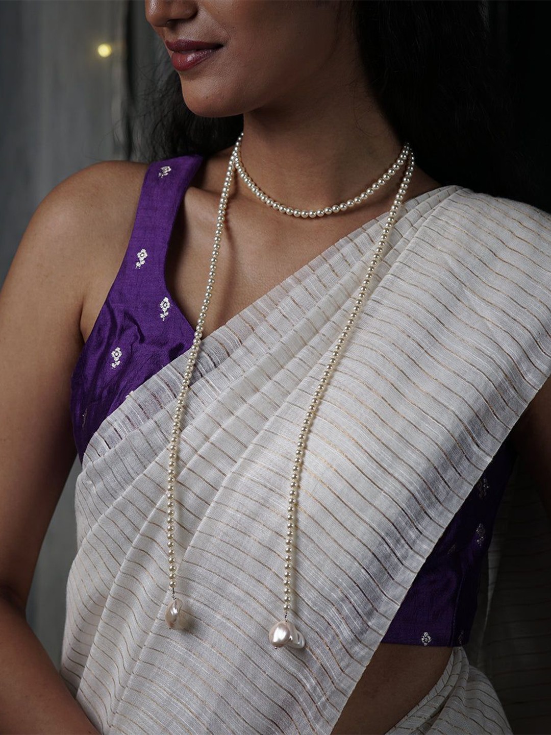 

House of Aadyaa Sterling Silver Necklace