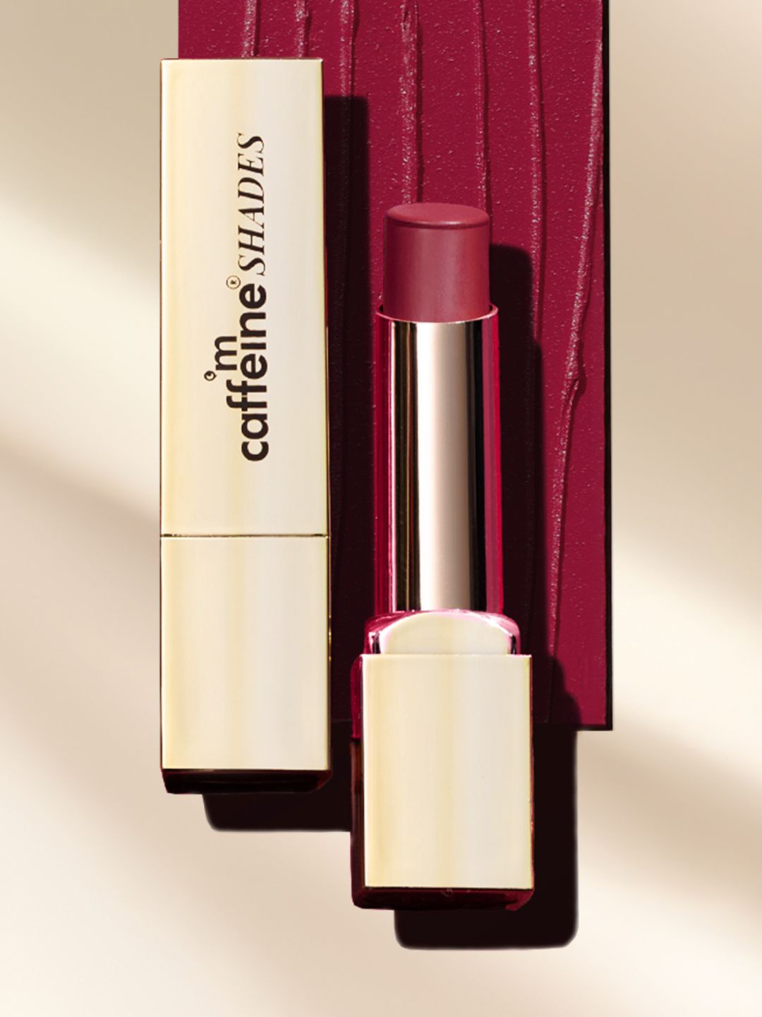 

mCaffeine SHADES Creamy Matte Lipstick - 3.5g - Sparling Sangria, Red