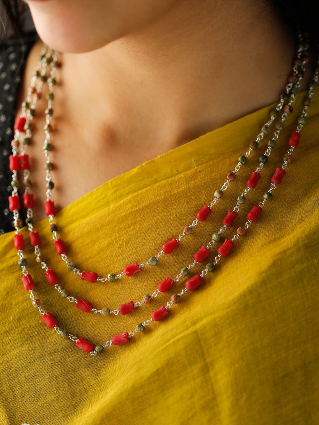 

House of Aadyaa Sterling Silver Necklace