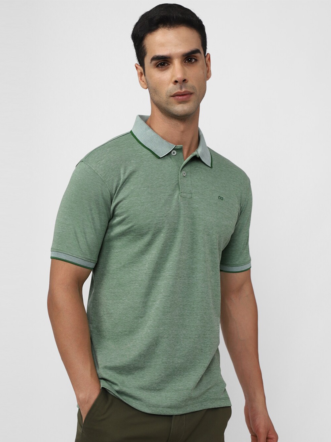 

Peter England Polo Collar T-shirt, Green