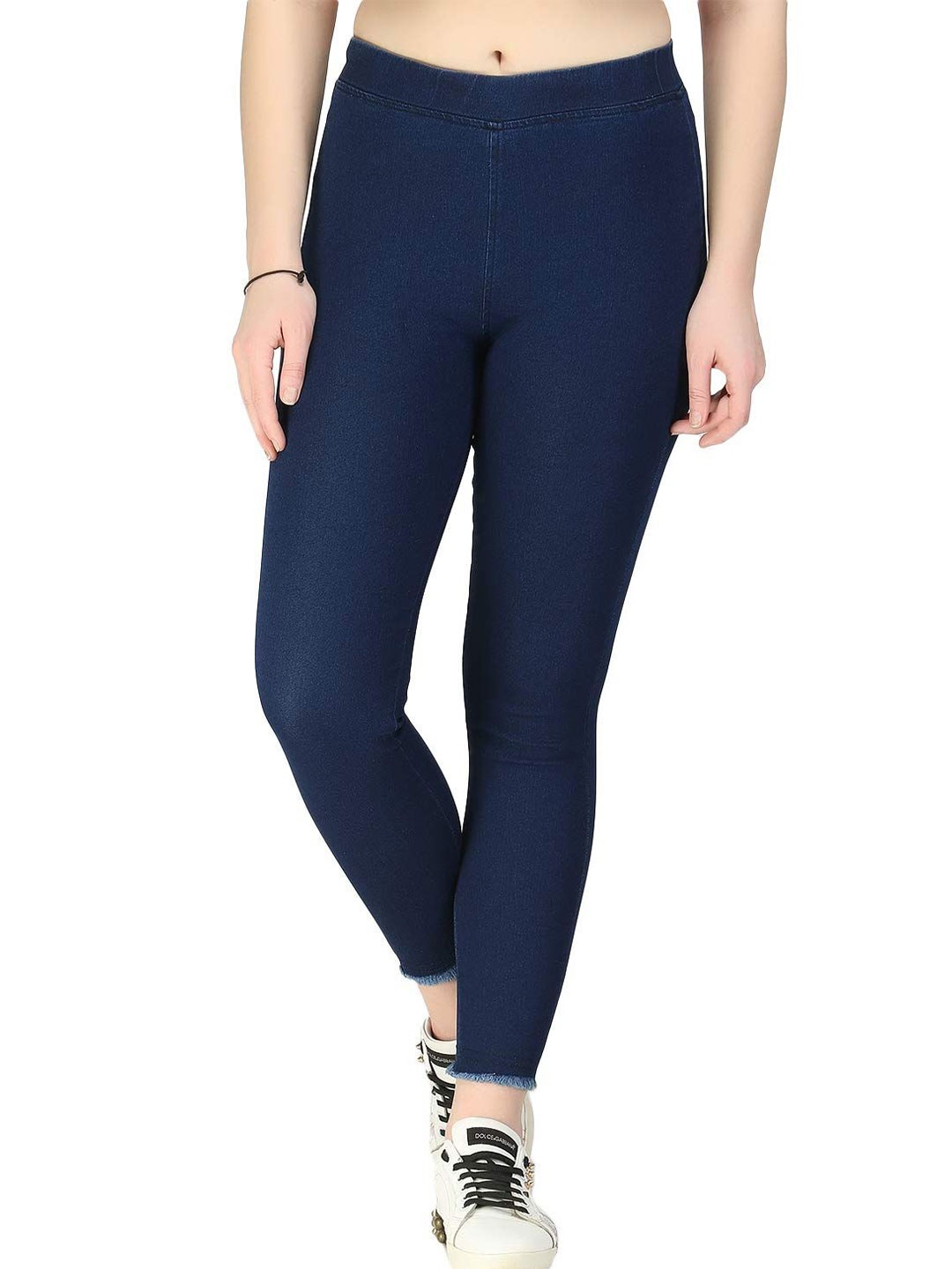 

ZXN CLOTHING Women Skinny Fit Denim Jeggings, Navy blue