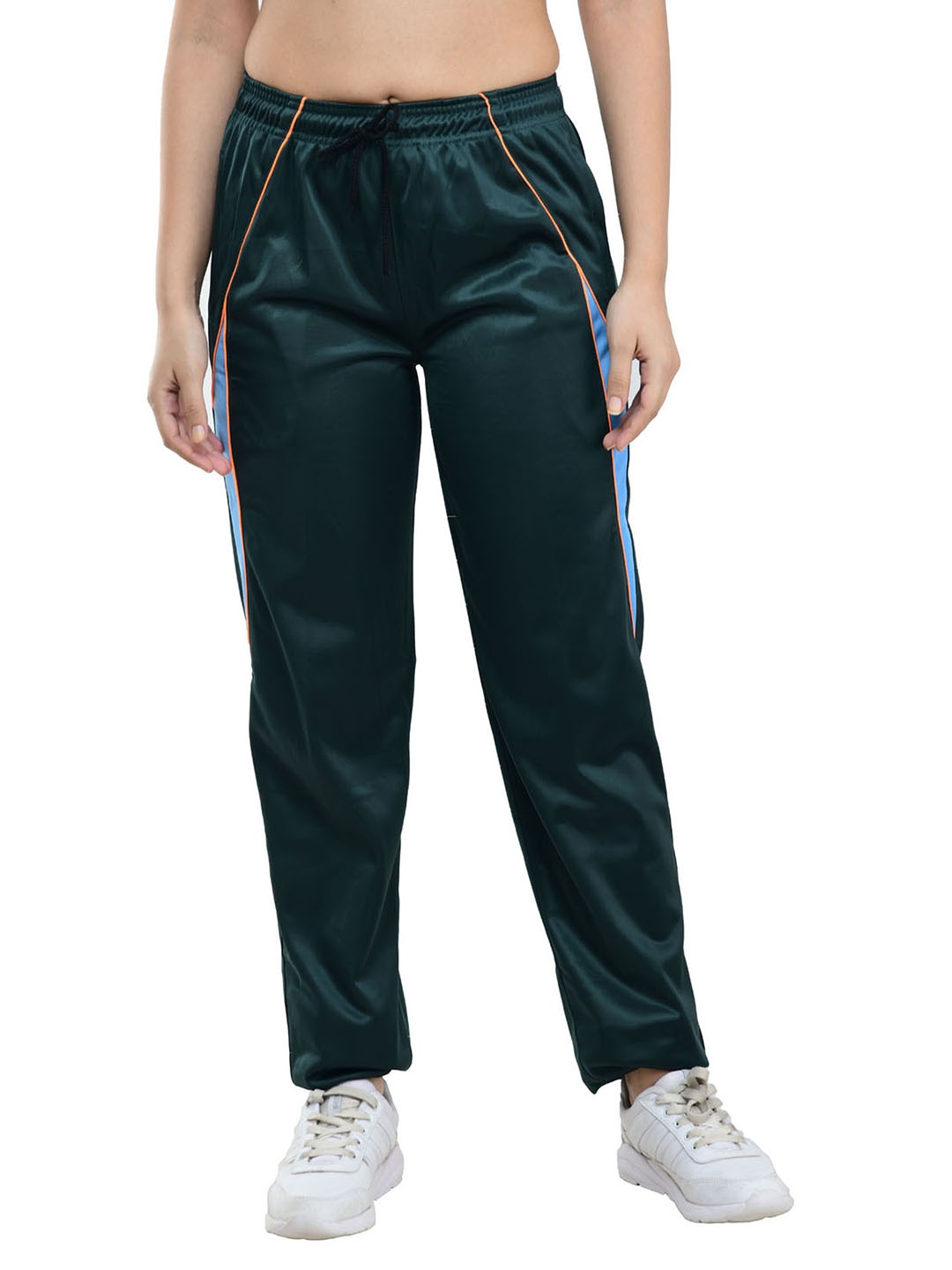 

IndiWeaves Women Regular Fit Mid Rise Track Pants, Green