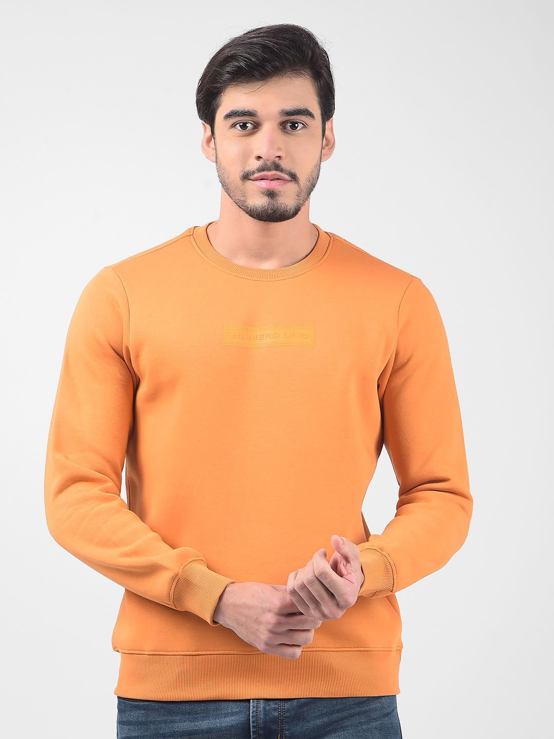 

Numero Uno Men Pullover Sweatshirt, Orange