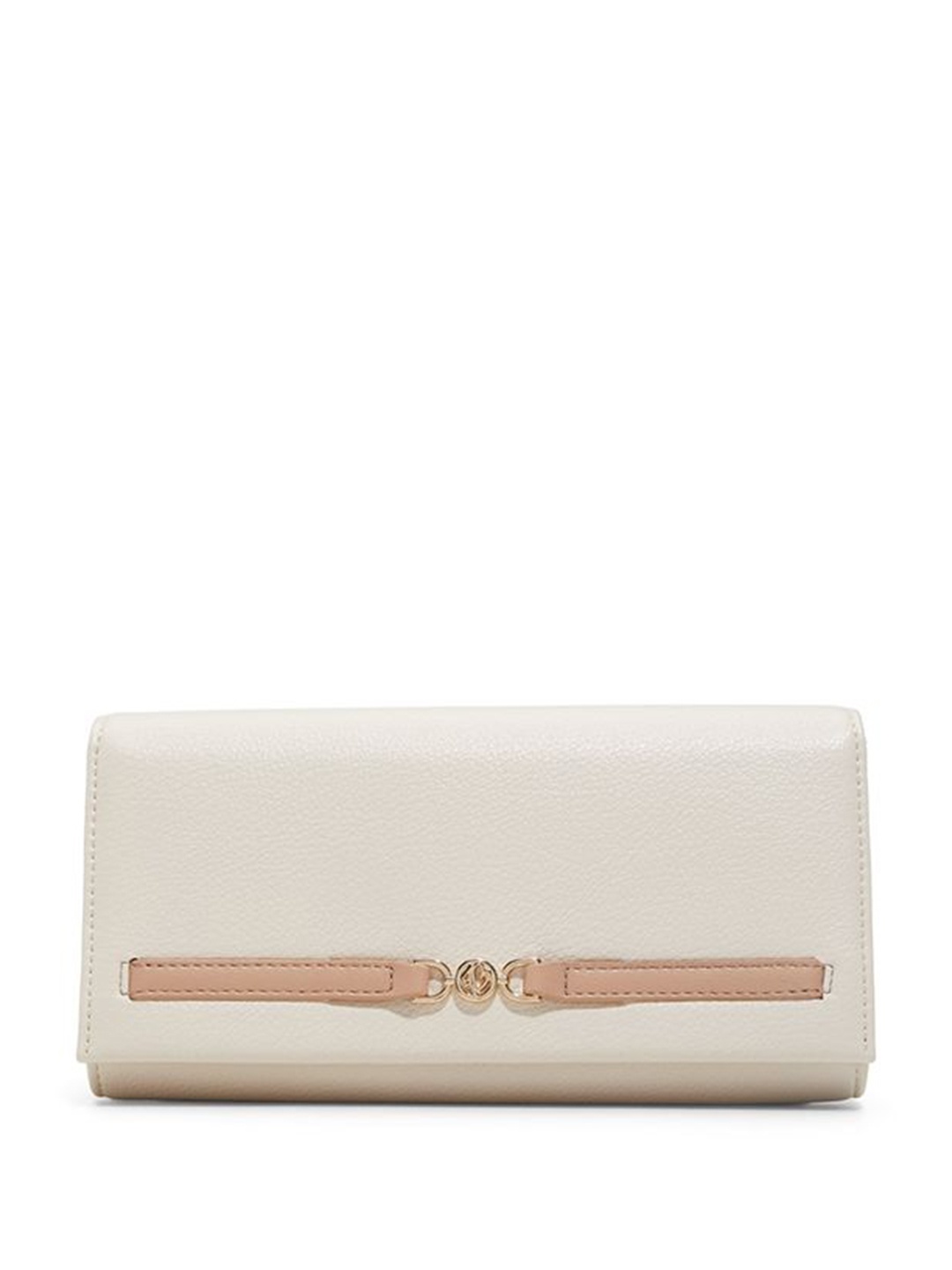 

ALDO Women Animal Textured Zip Around Wallet, White