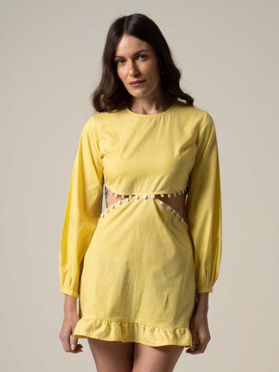

CHALSI & CYRUS A-Line Mini Dress, Yellow