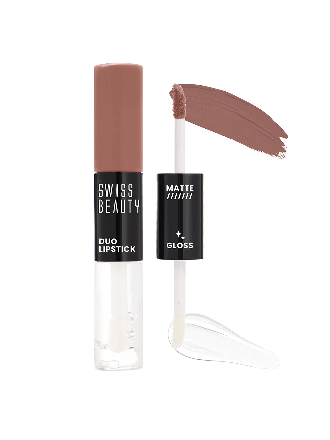 

SWISS BEAUTY Long Lasting Transfer Proof Duo Lipstick 10 ml - Hazel Nude 03