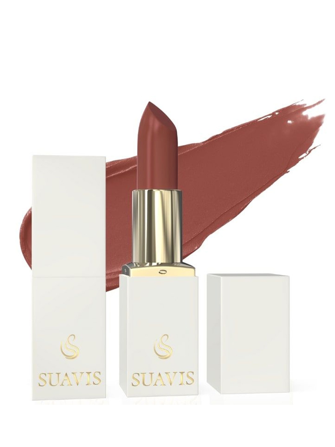 

SUAVIS Comfy Matte Cream Bullet Lipstick - 4 ml - Rose or Shine 101, Brown