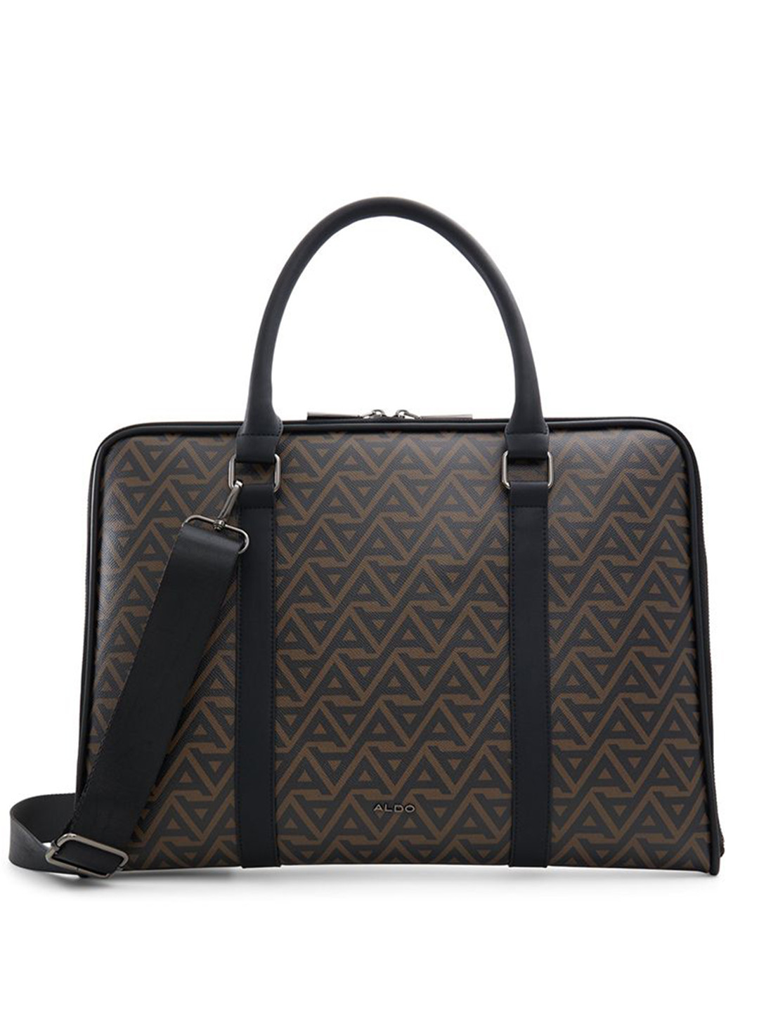 

ALDO Men Printed Laptop Bag, Brown