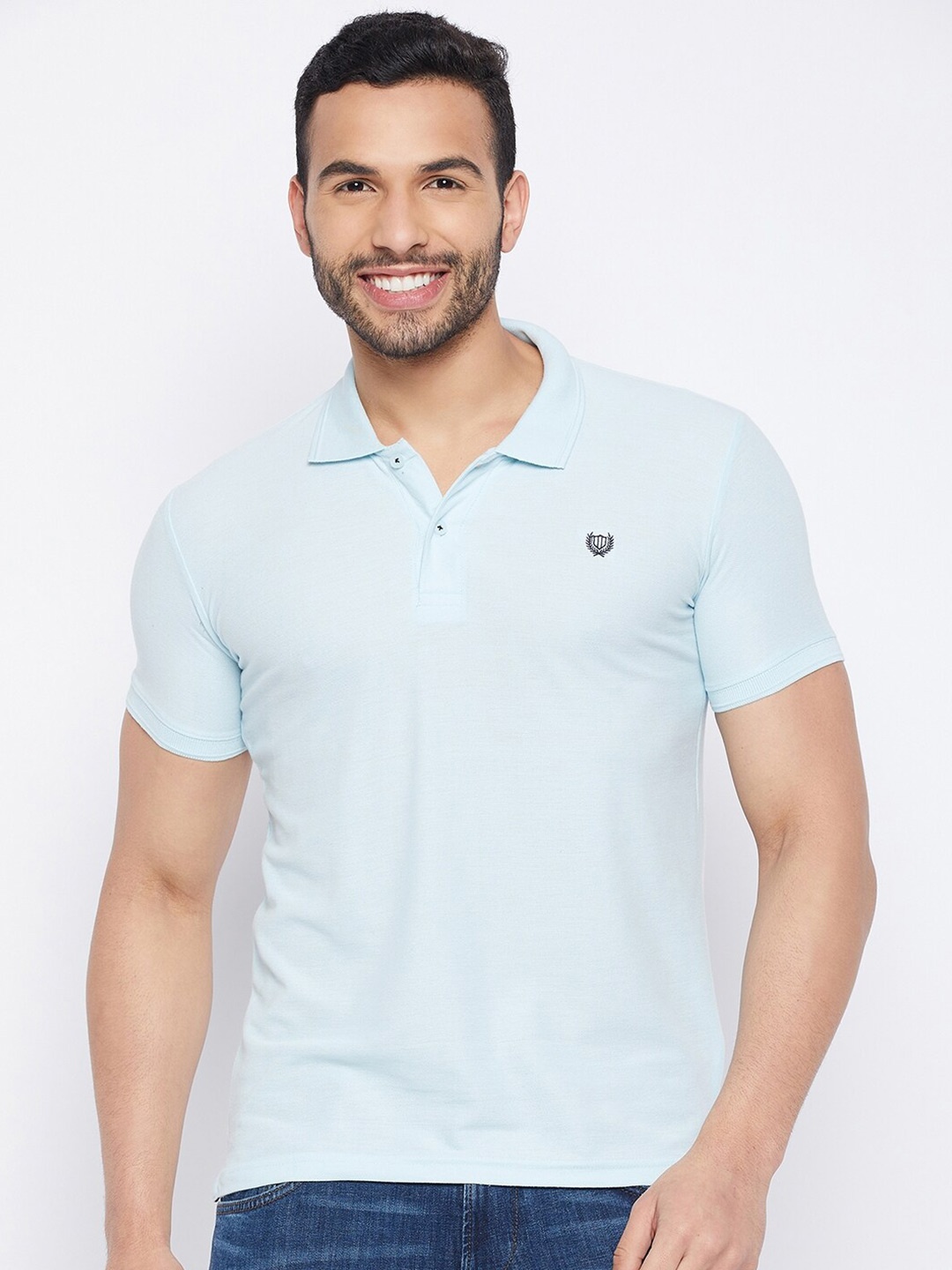 

Duke Polo Collar Cotton T-shirt, Blue