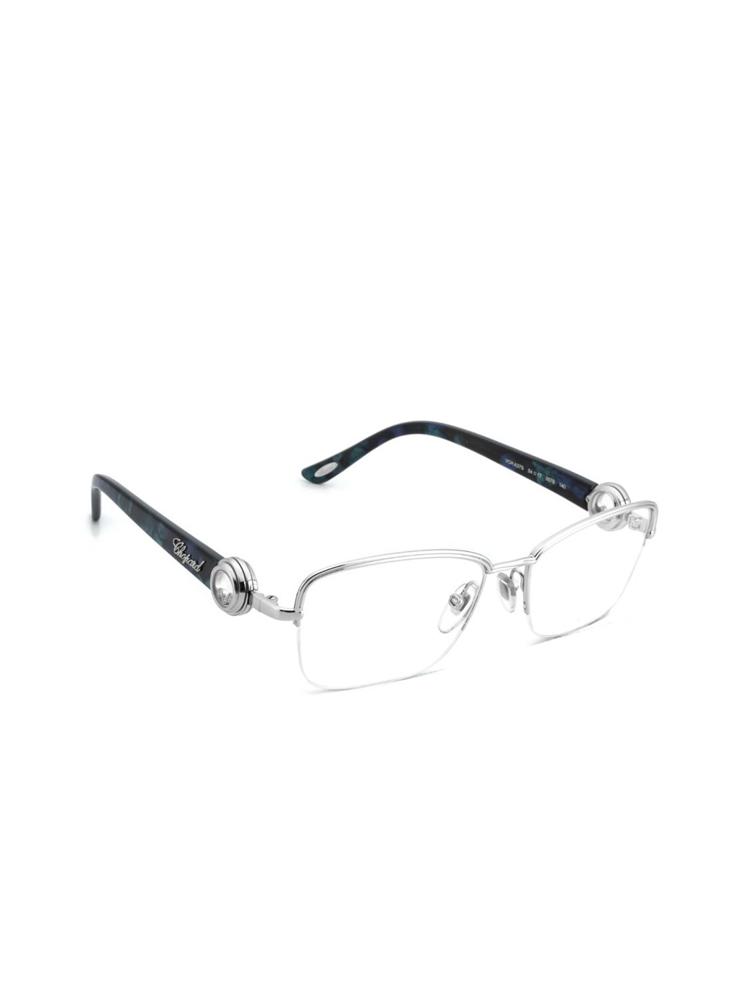 

Chopard Women Half Rim Rectangle Frames, Silver