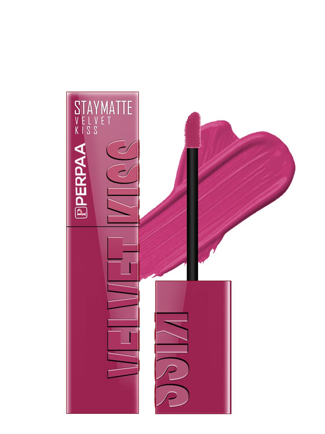 

PERPAA Velvet Kiss Matte Waterproof Non-Transfer Liquid Lipsticks- 3.5 ml - Dark Pink