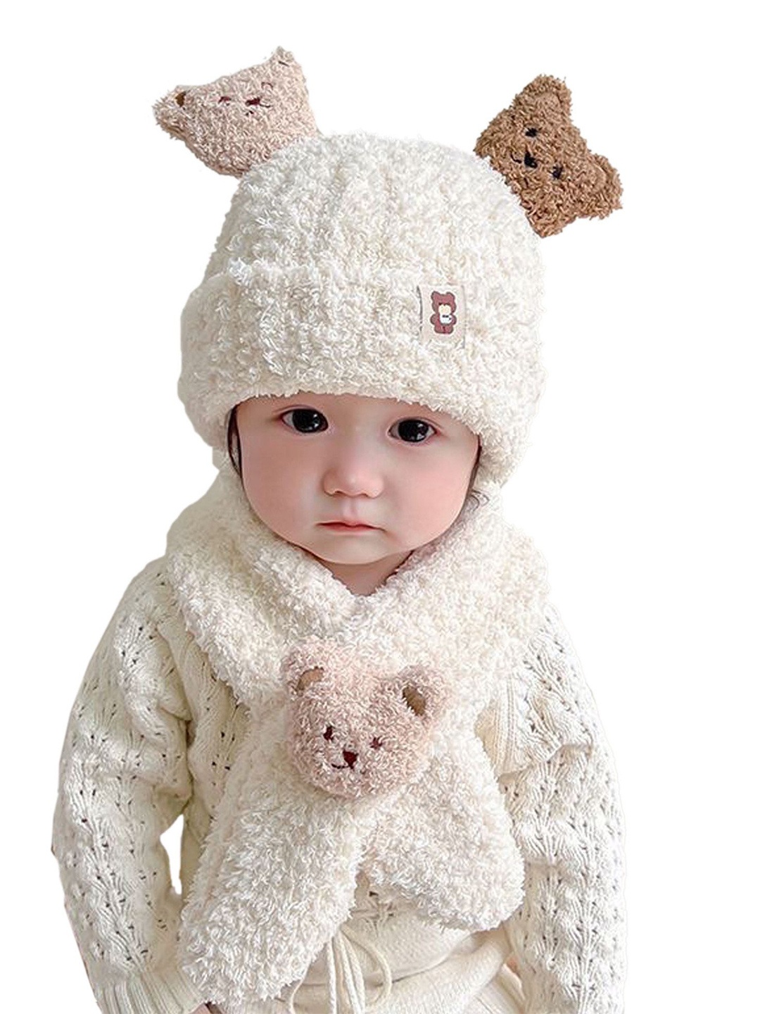 

Babymoon Kids Woollen Beanie, White