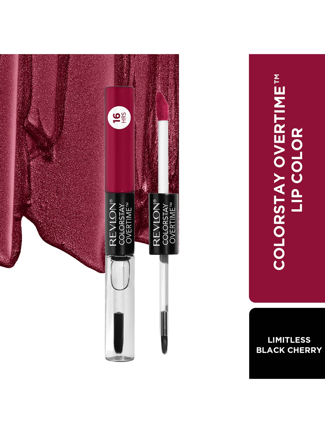 

Revlon Colorstay Overtime Longwear Lipcolor - Limitless Black Cherry 500, Burgundy