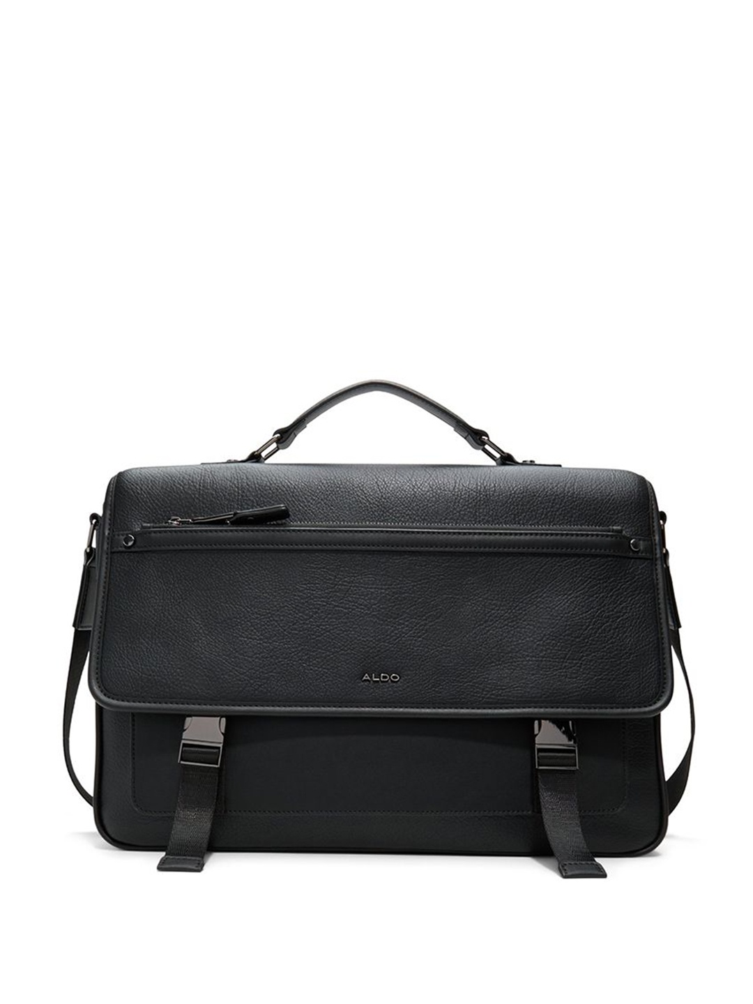 

ALDO Men Solid Casual Messenger Bag, Black