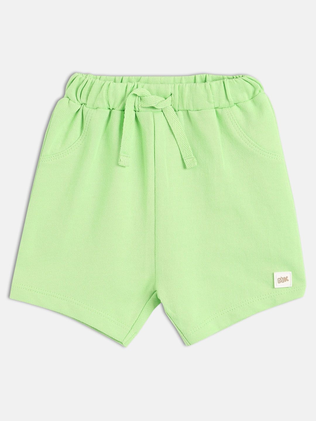 

MINI KLUB Boys Regular Fit Mid-Rise Shorts, Green