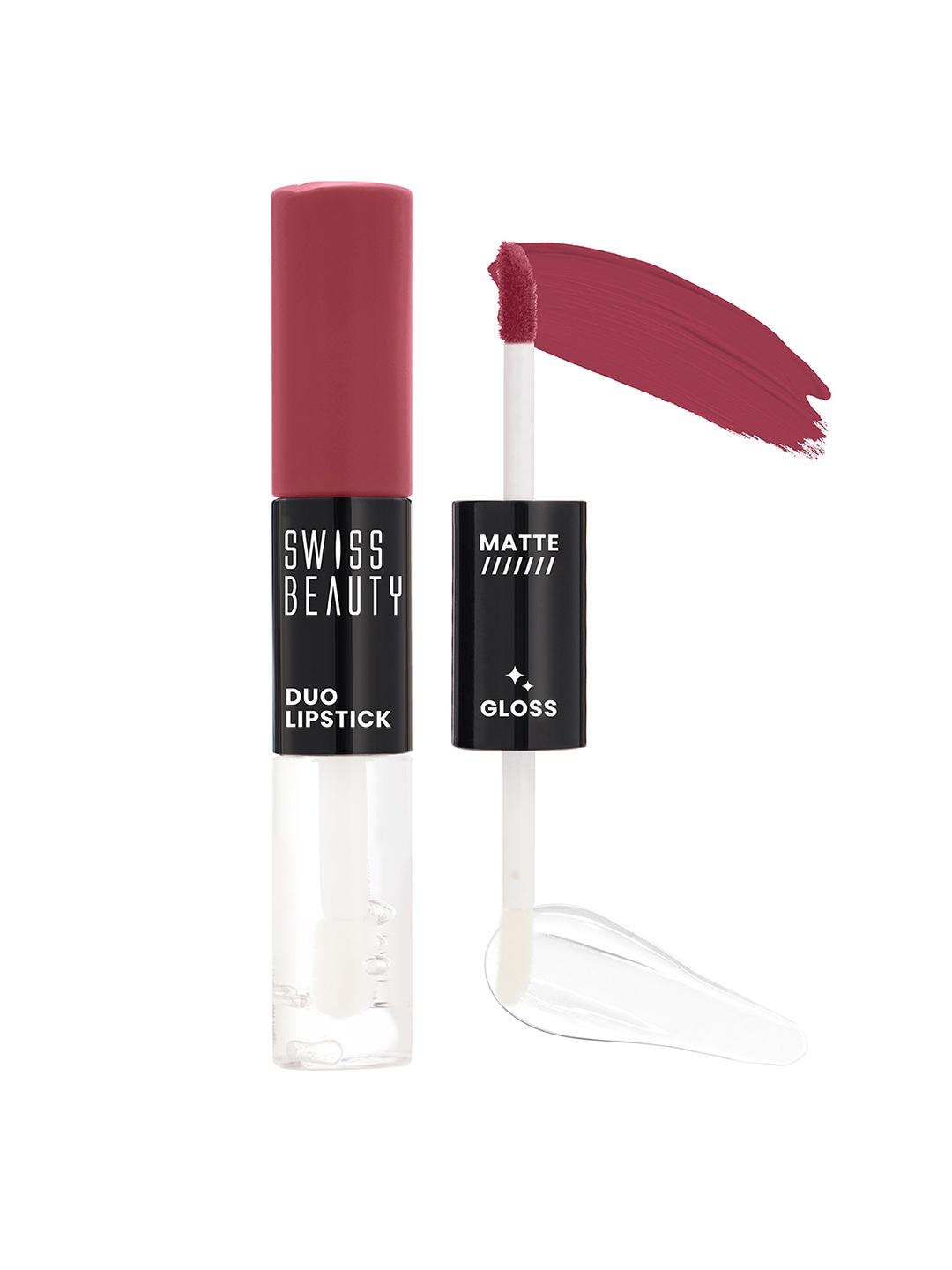 

SWISS BEAUTY Long Lasting Transfer Proof Duo Lipstick 10 ml - Kiss Of Pink 06