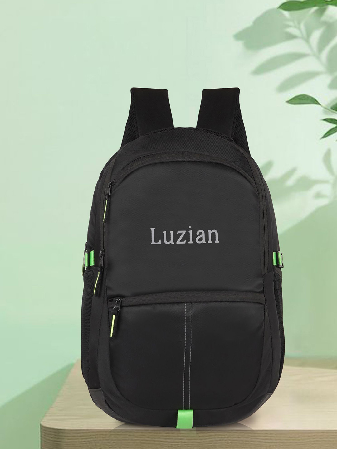 

Luzian Men Backpack with USB Charging Port, Black
