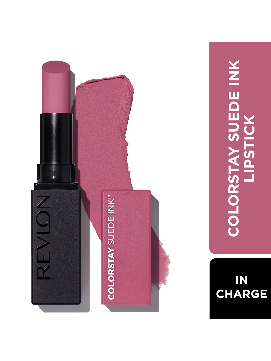

Revlon Colorstay Suede Ink Non-Transfer Matte Lipstick with Vitamin E - In-Charge, Rose