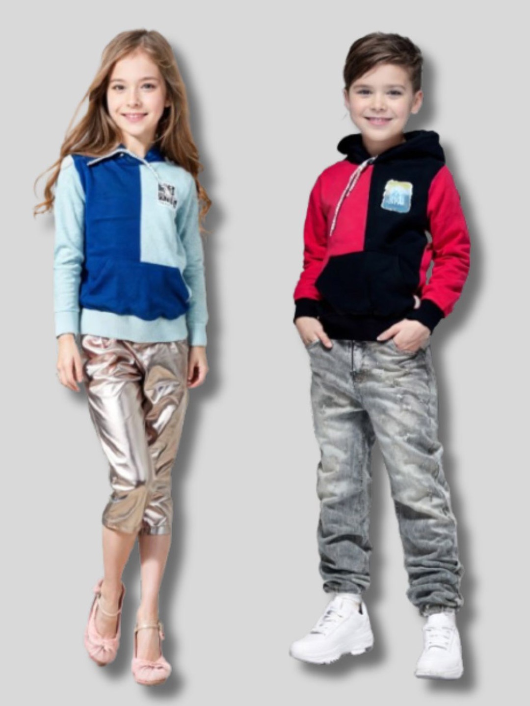

Seyor Kids Cotton Printed Hooded Sweatshirt, Black