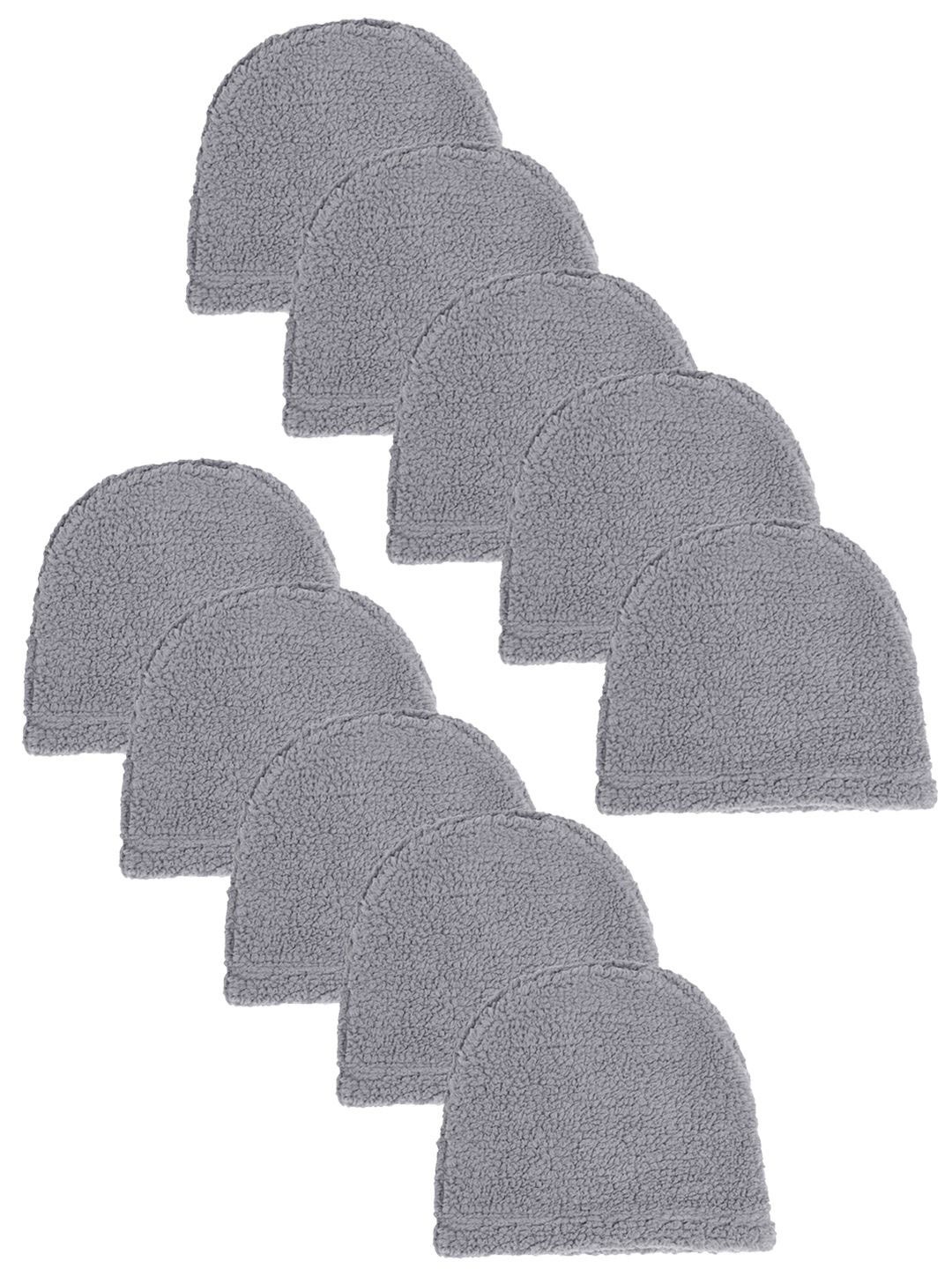 

Klotthe Men Set Of 10 Grey Woolen Beanie Caps