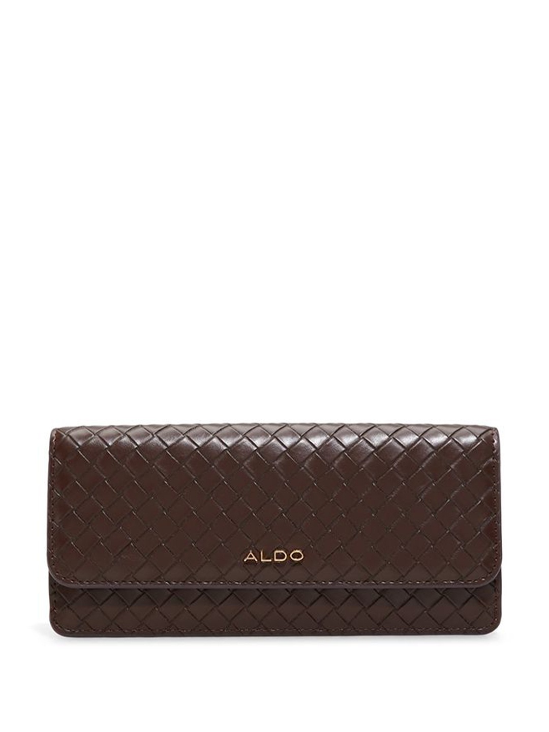 

ALDO Women Textured Envelope Wallet, Brown