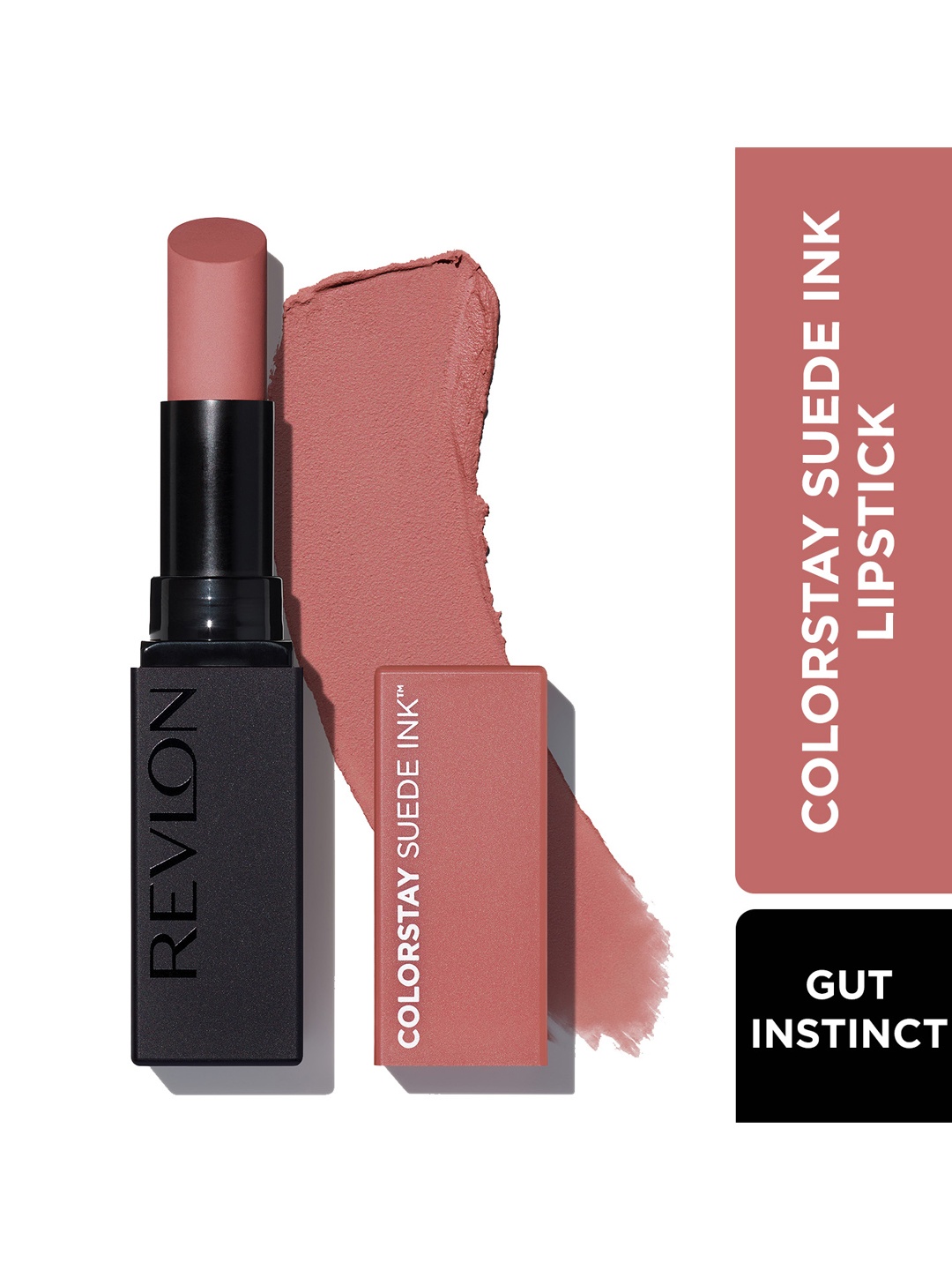 

Revlon Colorstay Suede Ink Non-Transfer Matte Lipstick with Vitamin E - Gut Instinct, Nude