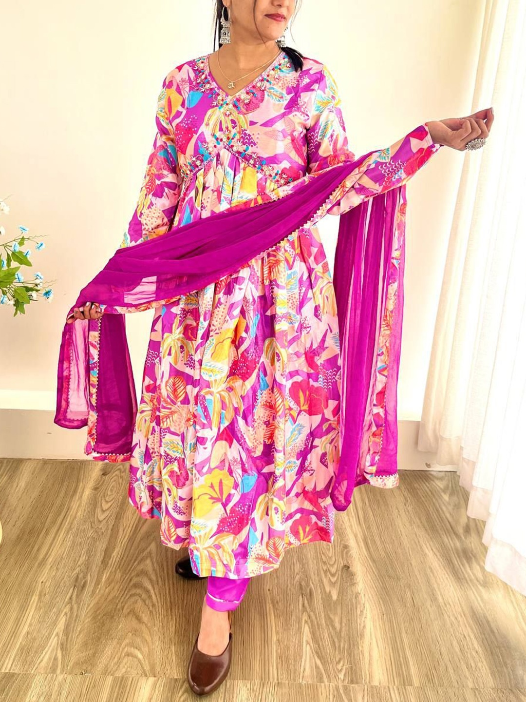 

MBL Floral Midi Dress, Pink