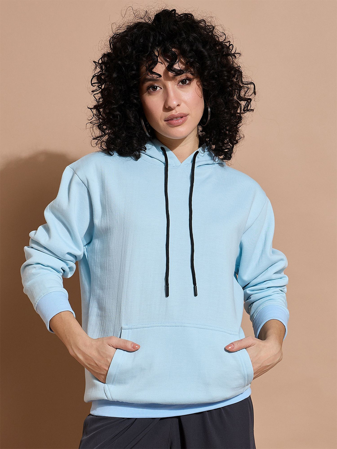 

TABADTOD Women Printed Hooded Sweatshirt, Blue