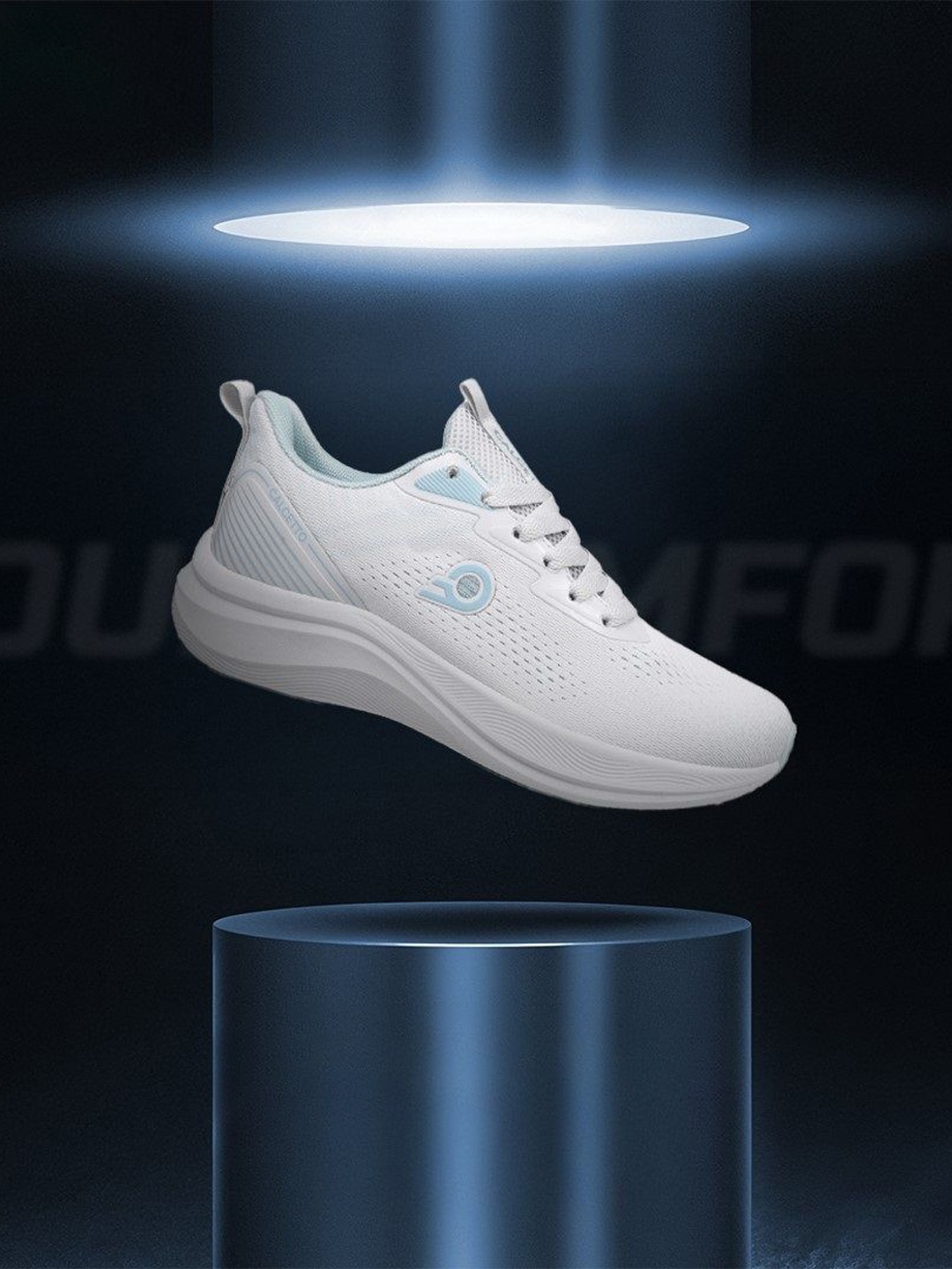 

Calcetto Women Mesh Running Non-Marking Shoes, White