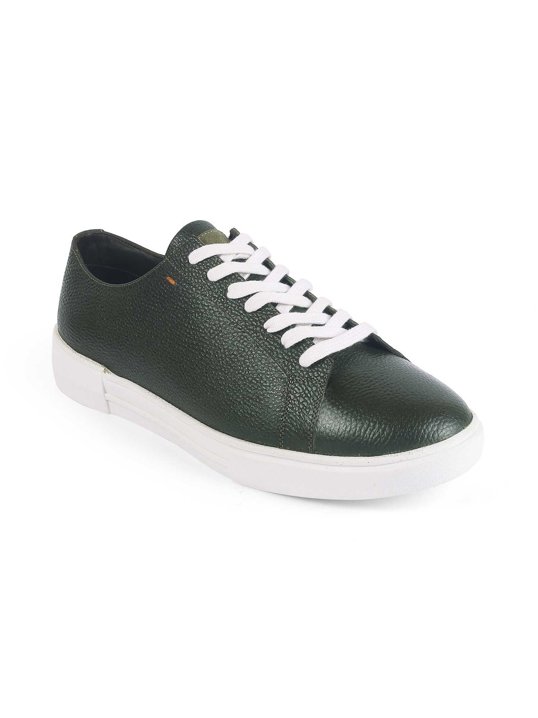 

Tresmode Men Leather Lace-Ups Sneakers, Green