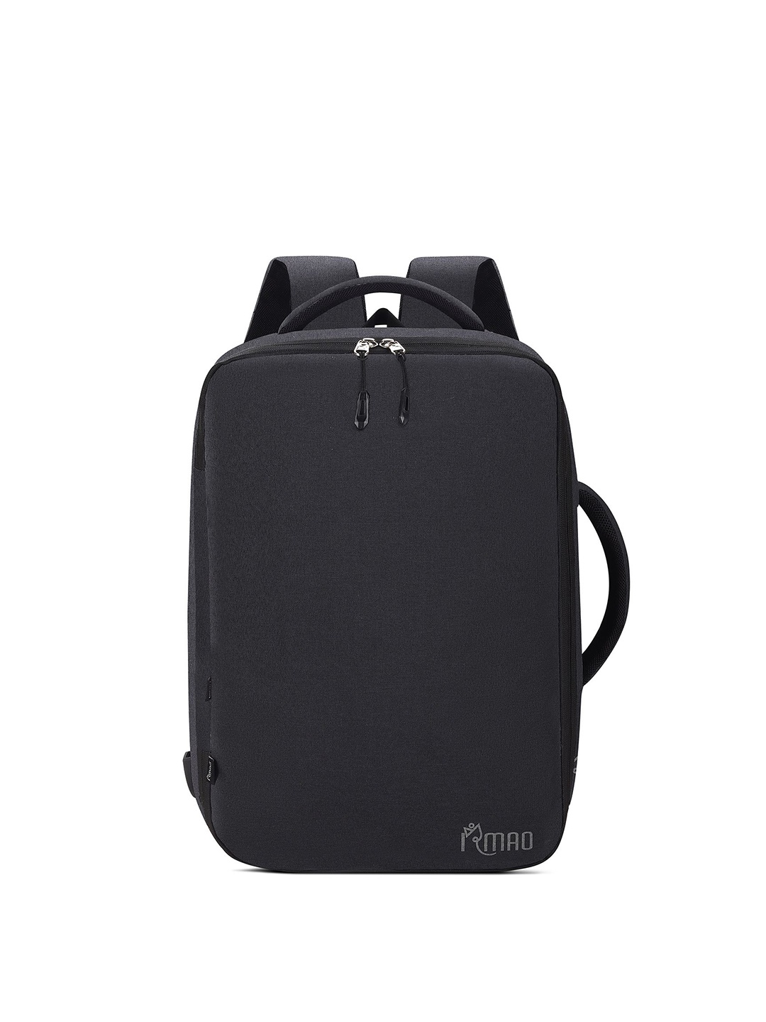 

IRMAO Unisex Backpack with USB Charging Port, Black