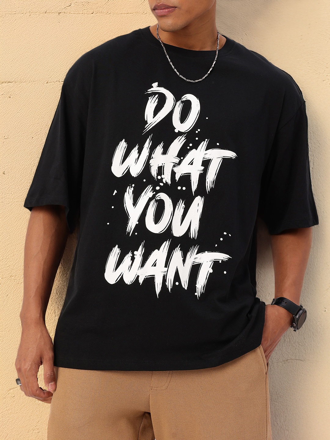 

Kook N Keech Urban Passion Printed Relaxed Fit T-shirt, Black