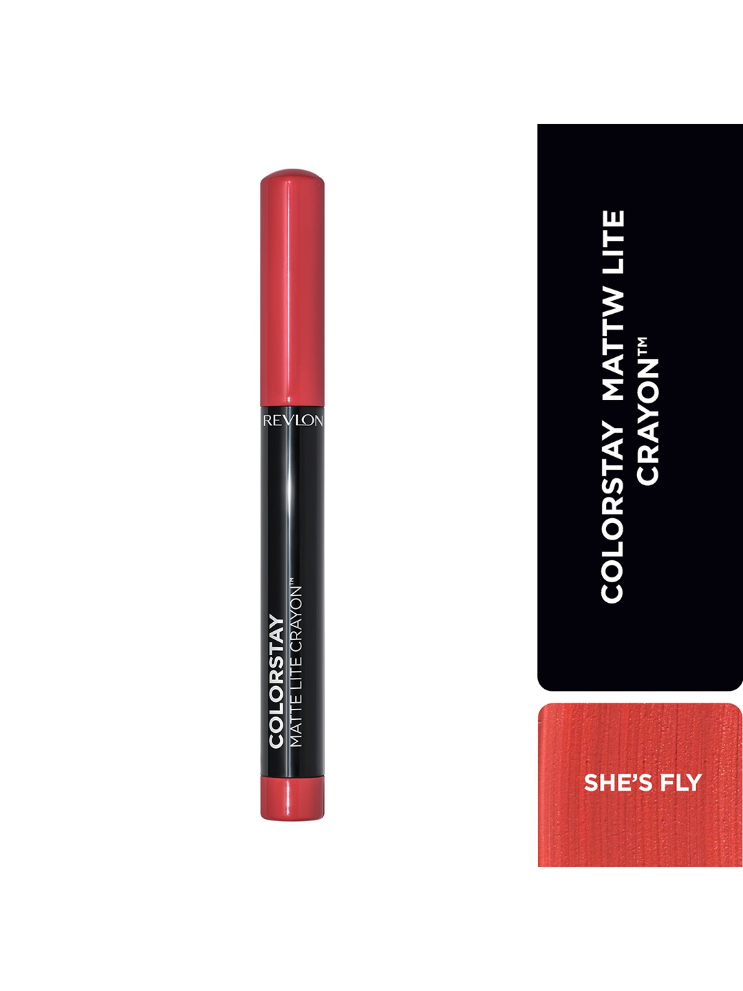 

Revlon Colorstay Matte Lite Long-Lasting Weightless Lip Crayon - She's Fly, Red