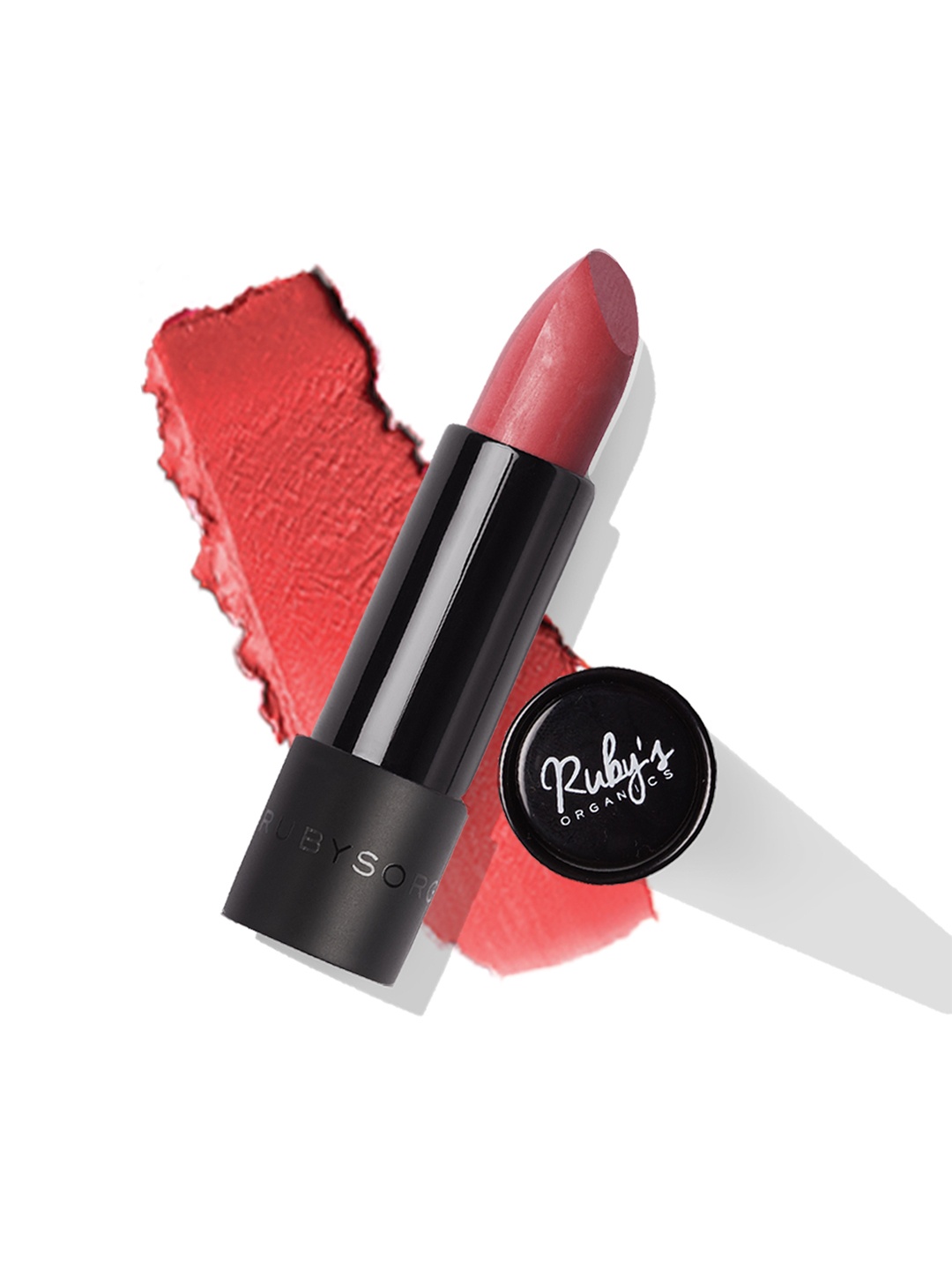 

Ruby's Organics Semi-Matte Long Lasting Lipstick - 3.7g - Apricot, Pink