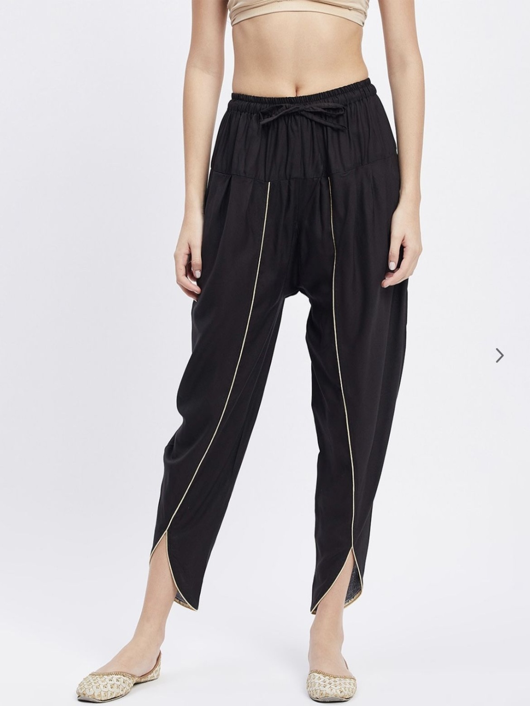 

Moda Rapido Women Pleated Jodhpuris Trousers, Black