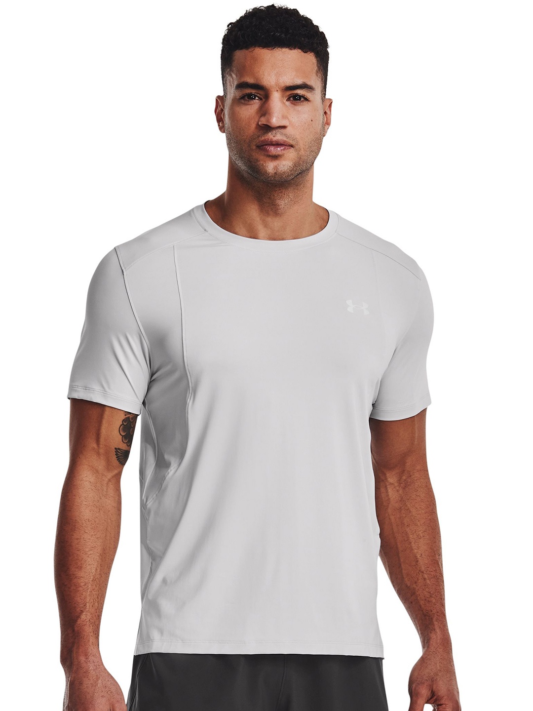 

UNDER ARMOUR Men Iso-Chill Run Laser T-Shirt, Grey