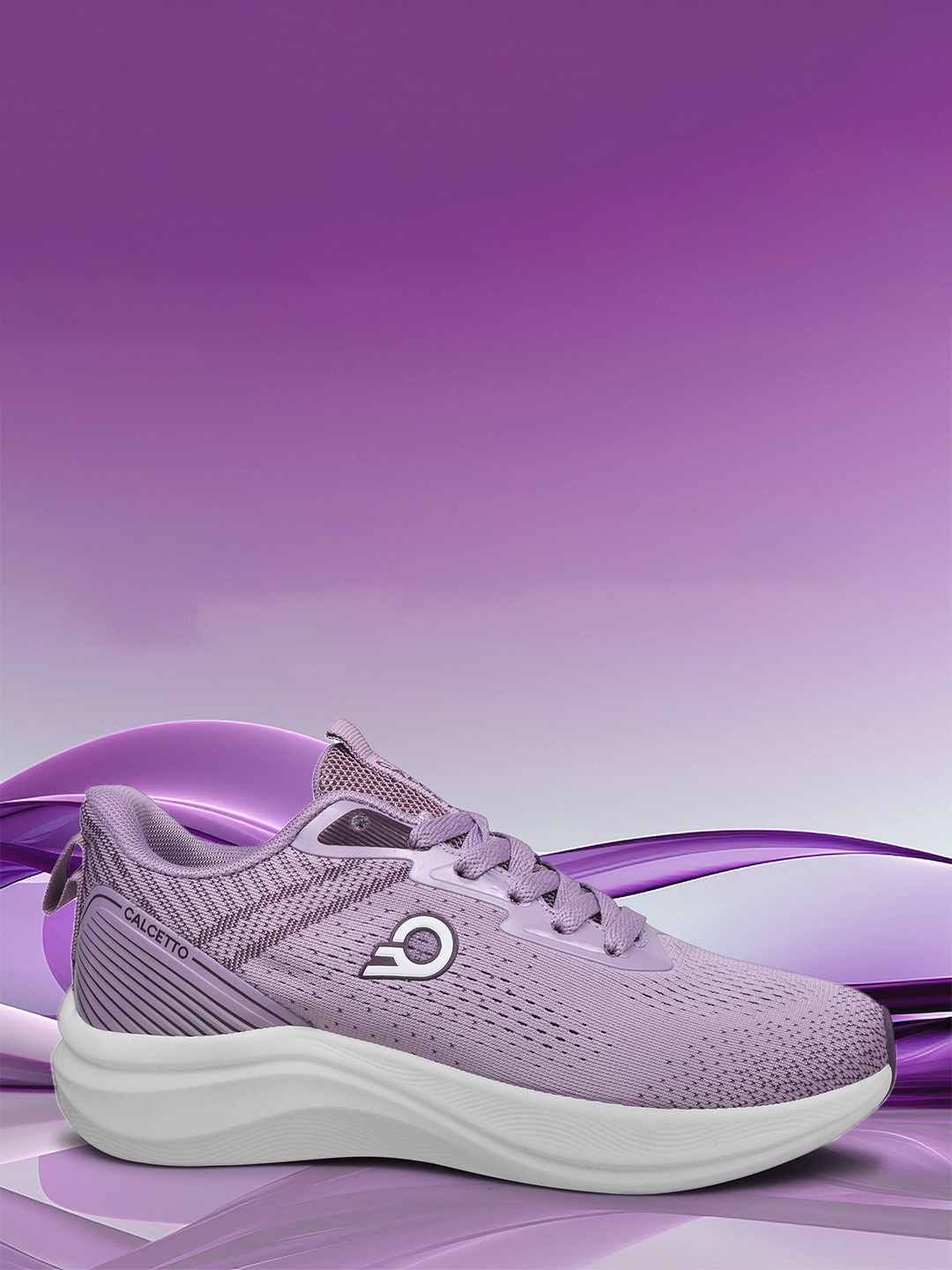 

Calcetto Women Lace-Ups Running Non-Marking Shoes, Purple