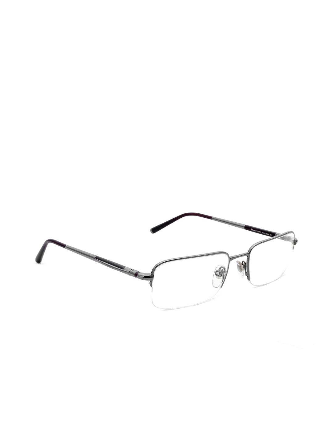 

Chopard Men Half Rim Rectangle Frames, Grey