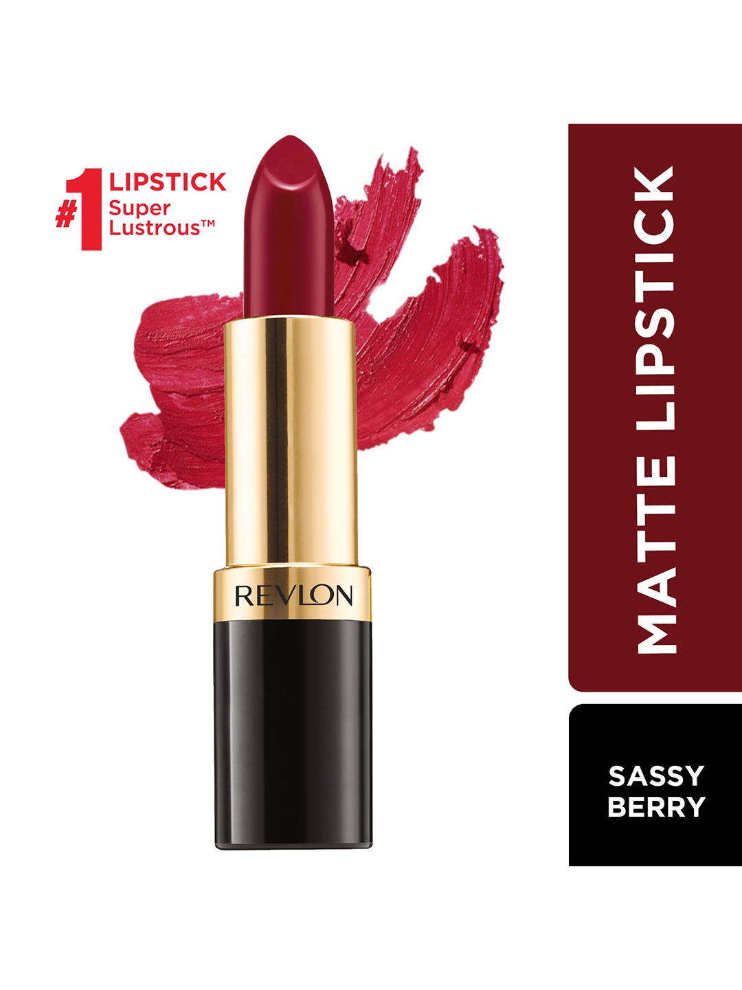 

Revlon Super Lustrous Matte Lipstick - Sassy Berry, Maroon