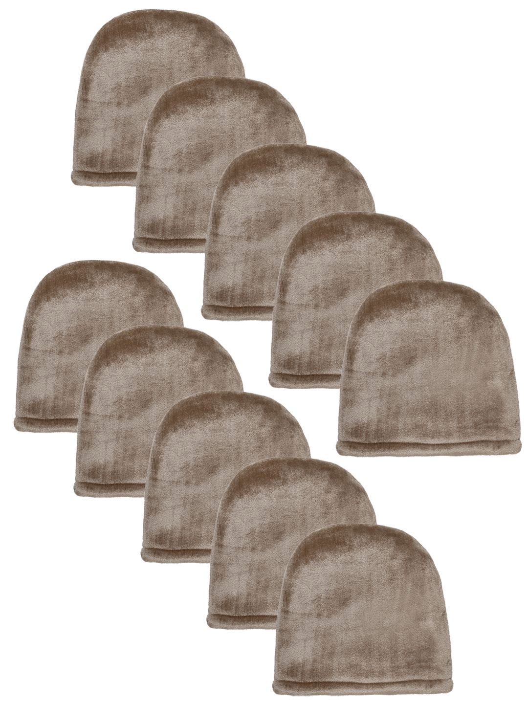 

KLOTTHE Men Set Of 10 Brown Woolen Beanie Caps