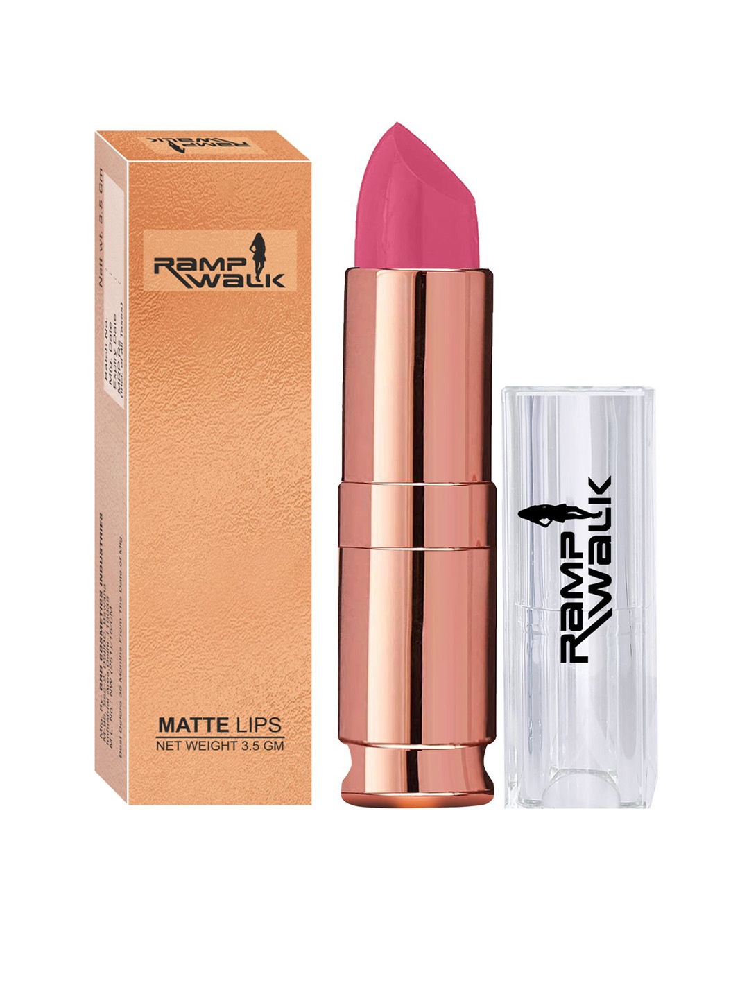 

Ramp Walk Matte Lips Velvet Lipstick With Vitamin E - 3.5 g - Pink 60