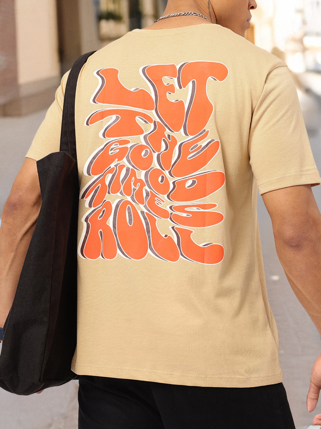 

Kook N Keech Manifest Magic Typography Print T-shirt, Beige